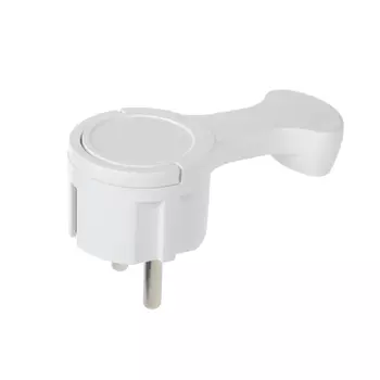 Вилка угловая с заземлением 16 А 230 В Dwi белая (30476 0)