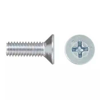 Винт оцинкованный M4x12 мм DIN 965 потайная головка (16 шт.)
