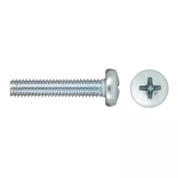 Винт оцинкованный M4x20 мм DIN 7985 полукруглая головка (14 шт.)