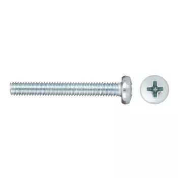 Винт оцинкованный M4x30 мм DIN 7985 полукруглая головка (12 шт.)