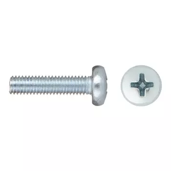 Винт оцинкованный M5x20 мм DIN 7985 полукруглая головка (12 шт.)