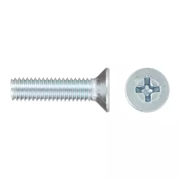 Винт оцинкованный M5x20 мм DIN 965 потайная головка (12 шт.)