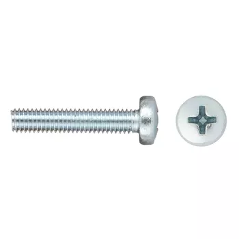 Винт оцинкованный M6x30 мм DIN 7985 полукруглая головка (9 шт.)