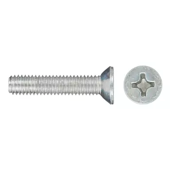 Винт оцинкованный M6x30 мм DIN 965 потайная головка (9 шт.)