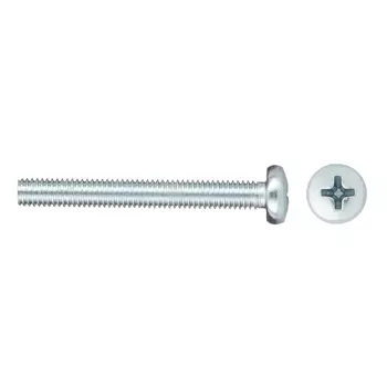Винт оцинкованный M6x50 мм DIN 7985 полукруглая головка (6 шт.)