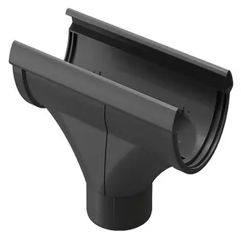 Воронка желоба Docke Lux пластиковая d140-100 мм графитовый серый RAL 7024