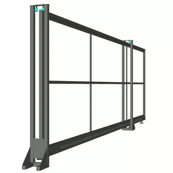Ворота откатные каркас с комплектом под автоматику Оптима 4х2 м серые универсальные