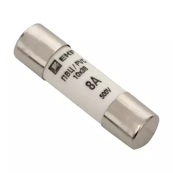 Вставка плавкая цилиндрическая EKF PROxima ПВЦ 8А 10х38 мм 500 В IP20 (20 шт.) (pvc-10х38-8)