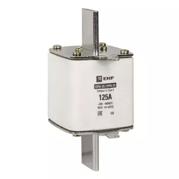 Вставка плавкая EKF ППН-39 125А 50 кА 660 В (fus-39/630/125)