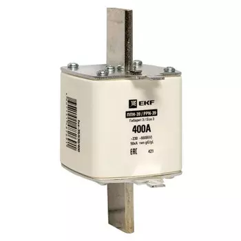 Вставка плавкая EKF ППН-39 400А 50 кА 660 В (fus-39/630/400)