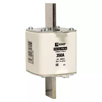 Вставка плавкая EKF PROxima ППН-39 350А 50 кА 660 В (fus-39/630/350)