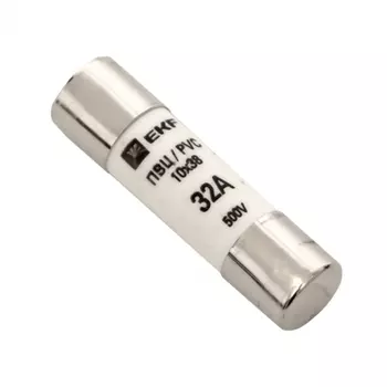 Вставка плавкая EKF ПВЦ 2P 32А 50 кА 500 В цилиндрическая (20 шт.) (pvc-10х38-32)