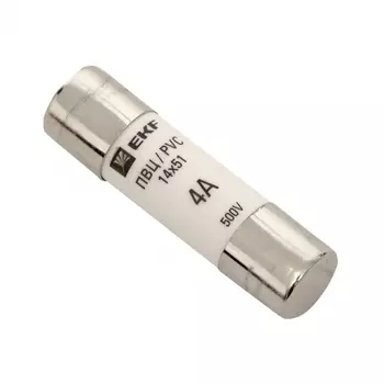 Вставка плавкая EKF PROxima ПВЦ 4А 50 кА 220 В цилиндрическая (10 шт.) (pvc-14x51-4)