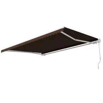 Выдвижной навес маркиза 4х3 м Sunset Boutique Pergamon коричневый