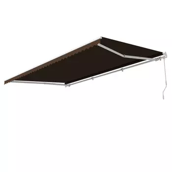Выдвижной навес маркиза 5х3 м Sunset Boutique Pergamon коричневый