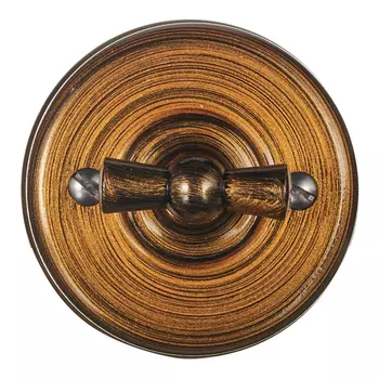 Выключатель Bironi Лизетта двухклавишный накладной бронза ретро (B1-202-25)