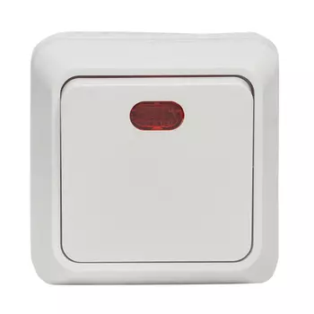 Выключатель EKF Рим одноклавишный накладной белый (ENV10-121-10)