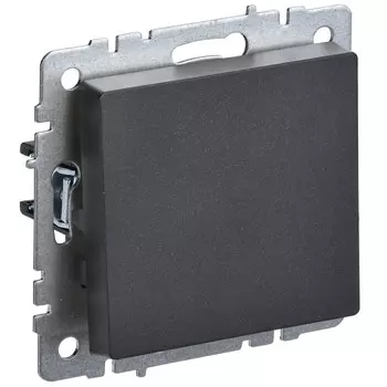 Выключатель IEK Brite ВС10-1-0-БрЧ одноклавишный встраиваемый черный (BR-V10-0-10-K02)