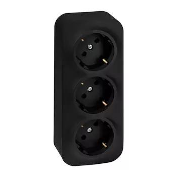 Выключатель Legrand Quteo одноклавишный накладной черный (782471)