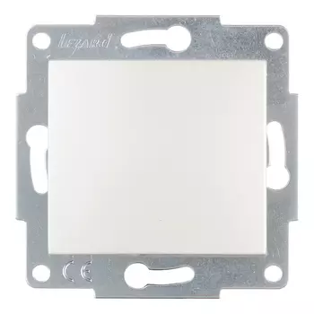 Выключатель Lezard Karina одноклавишный встраиваемый жемчужно-белый (707-3088-100)