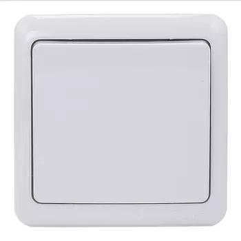 Выключатель Lezard VIOLA 751-0200-100 одноклавишный открытая установка белый