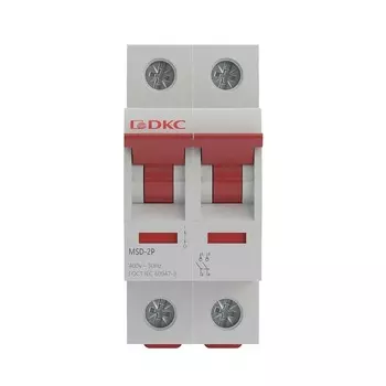 Выключатель нагрузки DKC Yon Max MSD 2P 63А 400 В на DIN-рейку (MSD-2P63)