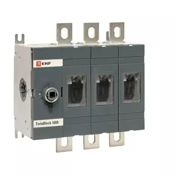 Выключатель-разъединитель EKF TwinBlock 3P 160А 400-690 В на монтажную плату (tb-s-160-3p)