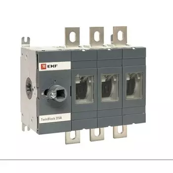 Выключатель-разъединитель EKF TwinBlock 3P 315А 400-690 В на монтажную плату (tb-s-315-3p)