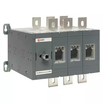 Выключатель-разъединитель EKF TwinBlock 3P 800А 400-690 В на монтажную плату (tb-s-800-3p-rev)