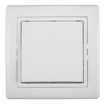 Выключатель с рамкой Aling-conel 605.000 одноклавишный скрытая установка белый