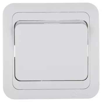 Выключатель Makel Mimoza одноклавишный встраиваемый белый (12001)