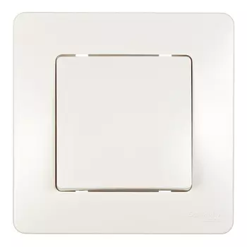 Выключатель Systeme Electric Blanca одноклавишный встраиваемый молочный (BLNVS010102)