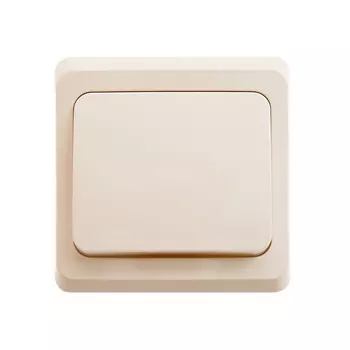 Выключатель Systeme Electric Этюд одноклавишный встраиваемый бежевый (BC10-001K)