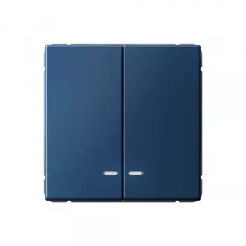 Выключатель Systeme Electric ArtGallery двухклавишный встраиваемый аквамарин с подсветкой (SE GAL001153)