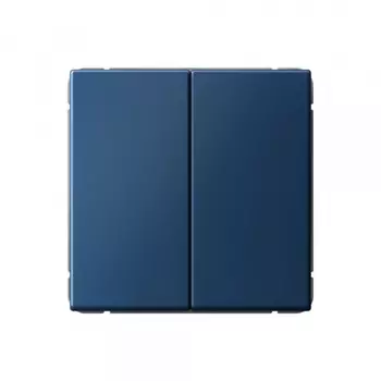 Выключатель Systeme Electric ArtGallery двухклавишный встраиваемый аквамарин с самовозвратом (SE GAL001117)