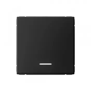 Выключатель Systeme Electric ArtGallery одноклавишный встраиваемый карбон с подсветкой (GAL001013)