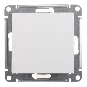 Выключатель Systeme Electric AtlasDesign одноклавишный встраиваемый белый (ATN000111)