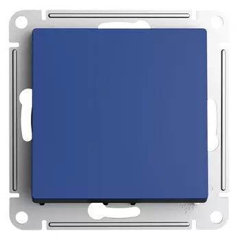 Выключатель Systeme Electric AtlasDesign одноклавишный встраиваемый аквамарин (ATN001121)