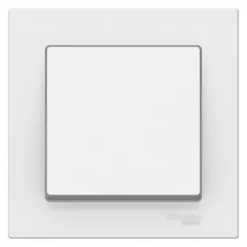 Выключатель Systeme Electric AtlasDesign одноклавишный встраиваемый белый (ATN000112)