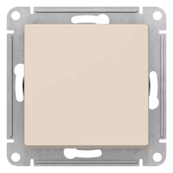 Выключатель Systeme Electric AtlasDesign одноклавишный встраиваемый бежевый (ATN000221)