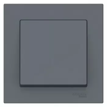 Выключатель Systeme Electric AtlasDesign одноклавишный встраиваемый грифель (ATN000712)