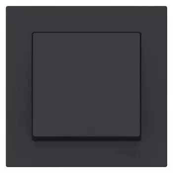 Выключатель Systeme Electric AtlasDesign одноклавишный встраиваемый карбон (ATN001012)