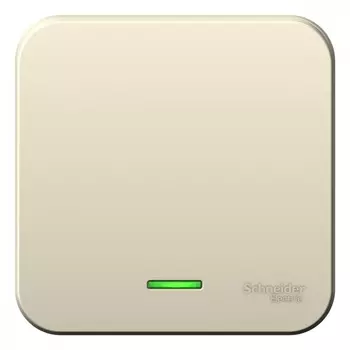 Выключатель Systeme Electric Blanca одноклавишный накладной молочный с подсветкой (BLNVA101112)