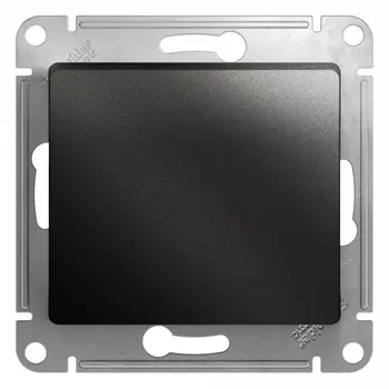 Выключатель Systeme Electric Glossa одноклавишный встраиваемый антрацит (GSL000715)