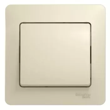 Выключатель Systeme Electric Glossa одноклавишный встраиваемый бежевый (GSL000212)