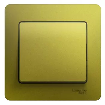 Выключатель Systeme Electric Glossa одноклавишный встраиваемый фисташковый (GSL001012)