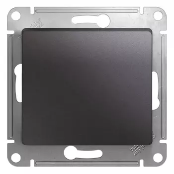 Выключатель Systeme Electric Glossa одноклавишный встраиваемый графит (GSL001311)