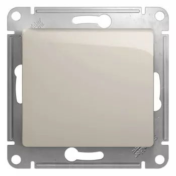 Выключатель Systeme Electric Glossa одноклавишный встраиваемый молочный (GSL000911)