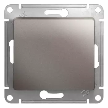 Выключатель Systeme Electric Glossa одноклавишный встраиваемый платина (GSL001211)