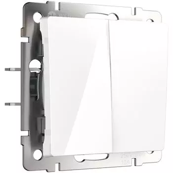 Выключатель Werkel двухклавишный встраиваемый белый перекрестный (a058432)